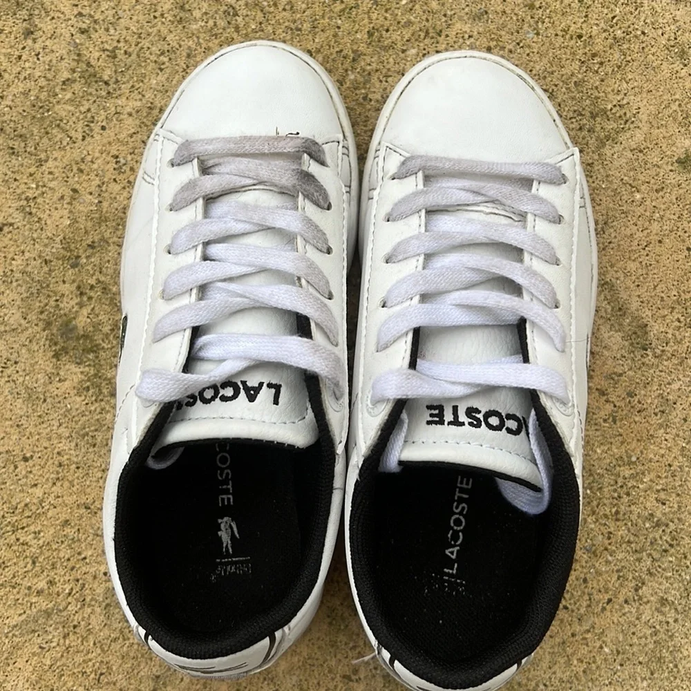 Lacoste Carnaby White/Blue Pro Sneakers Toddler Size 11